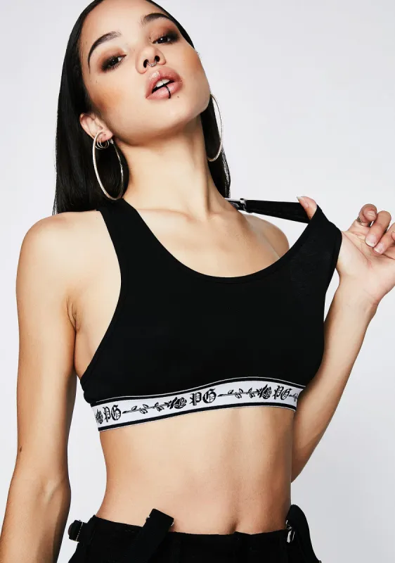 Onyx Fight The Power Sports Bra sold by Dolls Kill