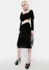 On Board Velvet Skirt Set sold by Dolls Kill