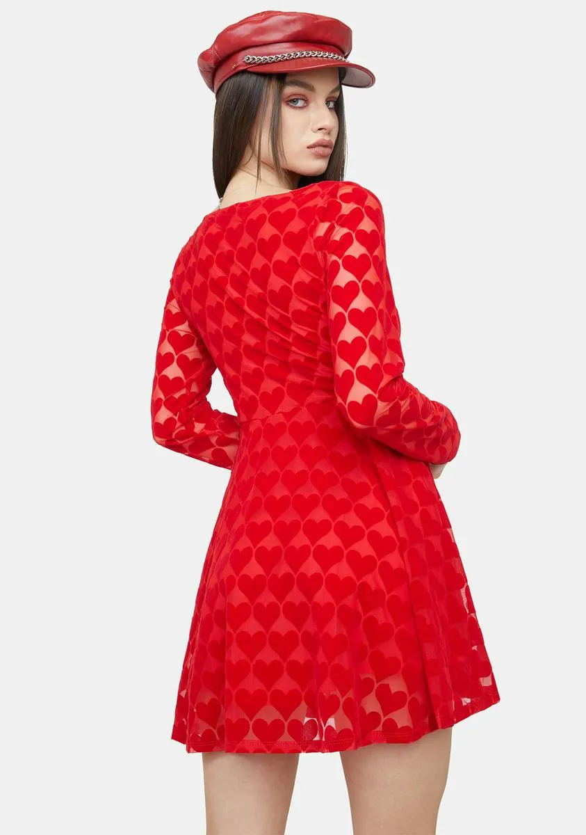 Win My Heart Flared Dress sold by Dolls Kill product image thumbnail 4