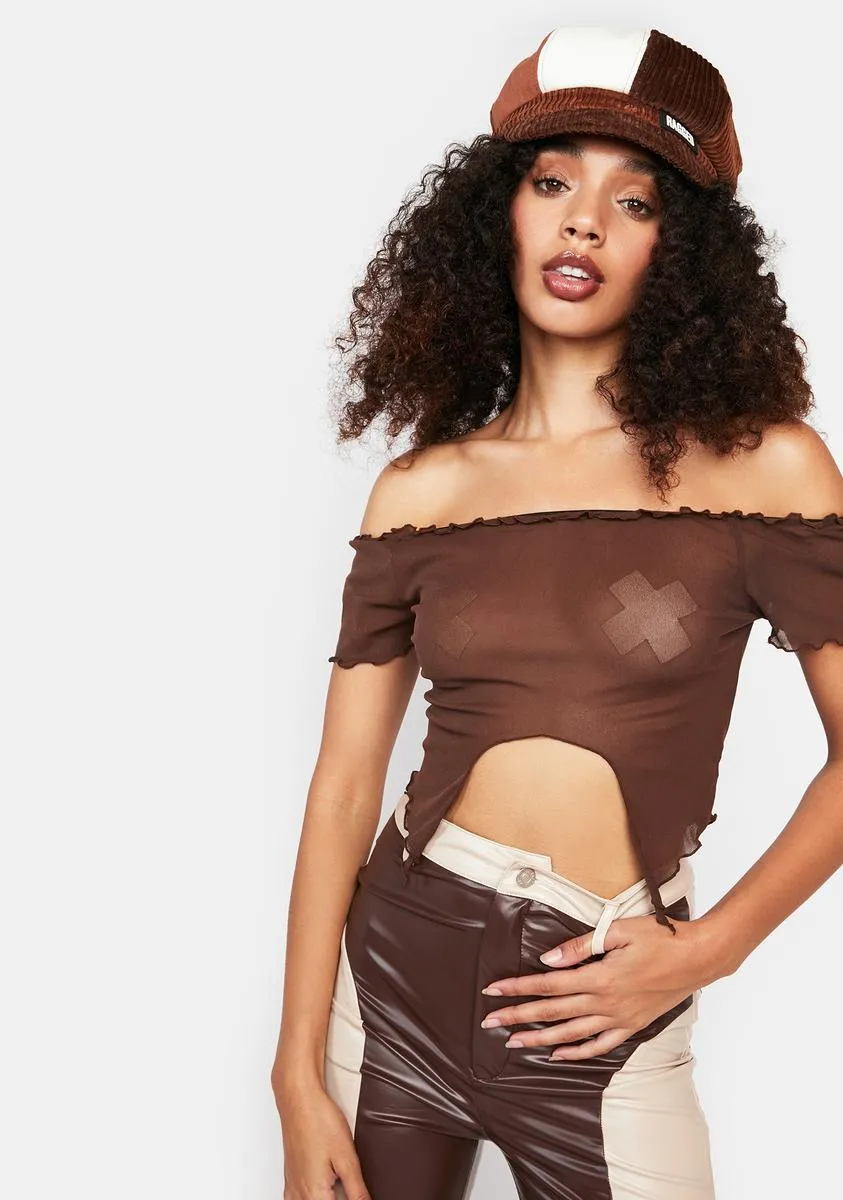 Morning Brew Mesh Top sold by Dolls Kill