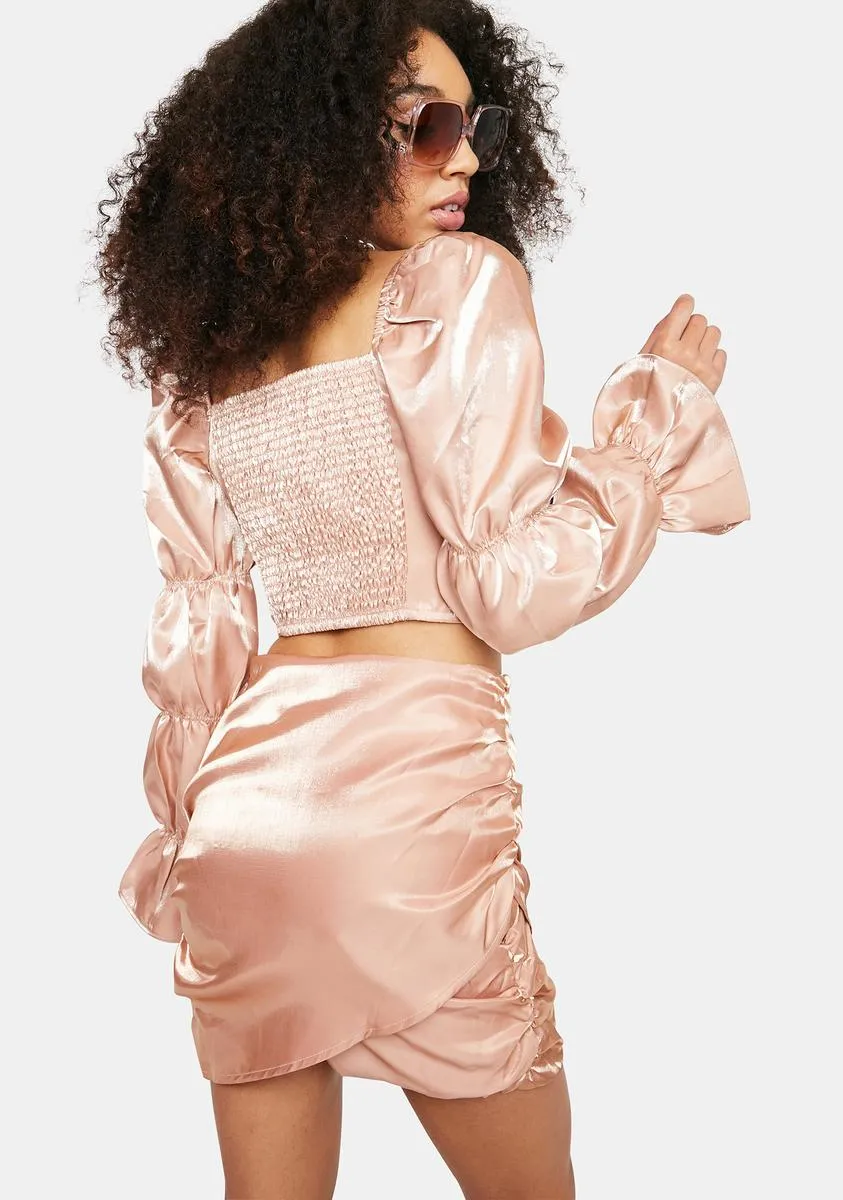 Nude Shimmer Crop Top sold by Dolls Kill product image thumbnail 4