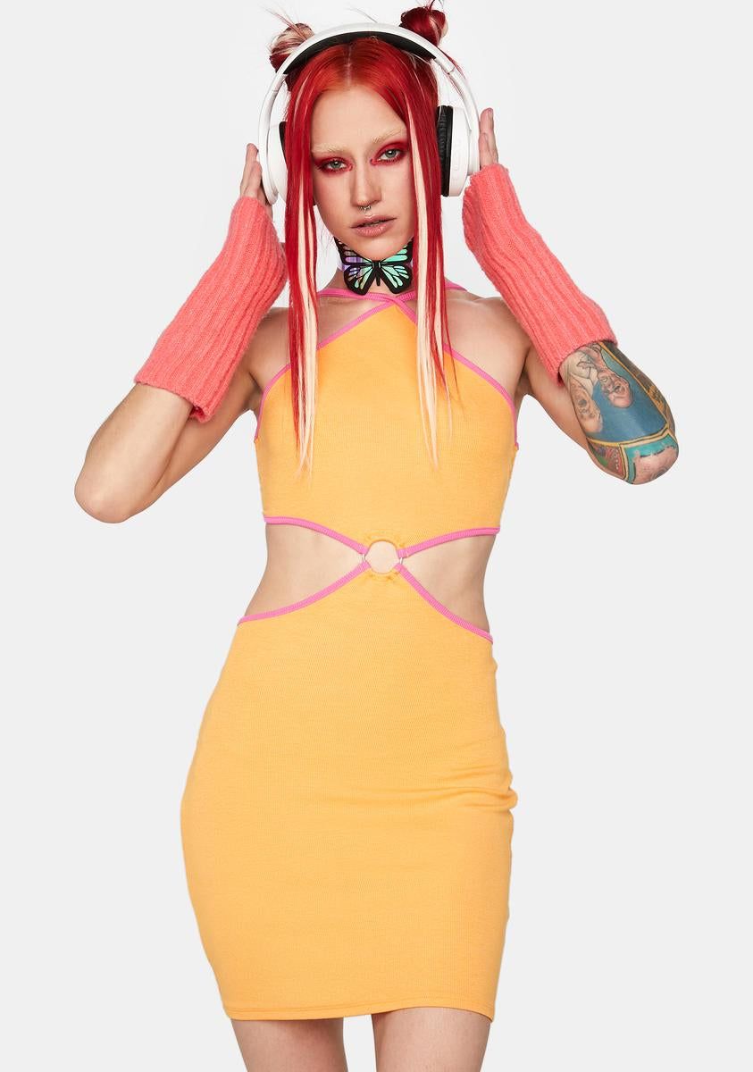 Summer Night Is Young Cut-Out Mini Dress sold by Dolls Kill