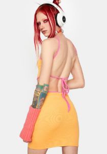 Summer Night Is Young Cut-Out Mini Dress sold by Dolls Kill