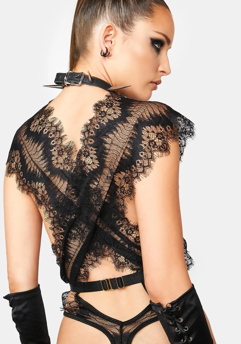 For A Nightcap Lace Teddy sold by Dolls Kill product image thumbnail 4