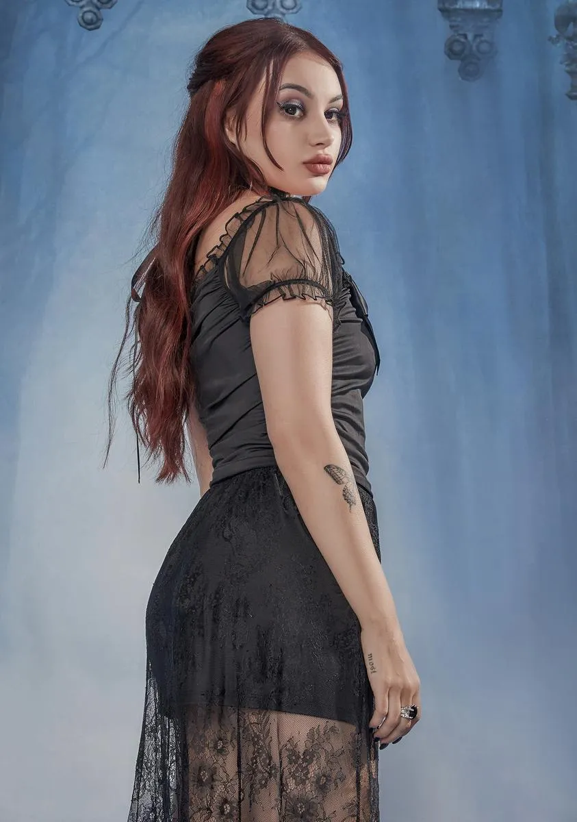 Enchanted Heart Puff Sleeve Top sold by Dolls Kill product image thumbnail 5