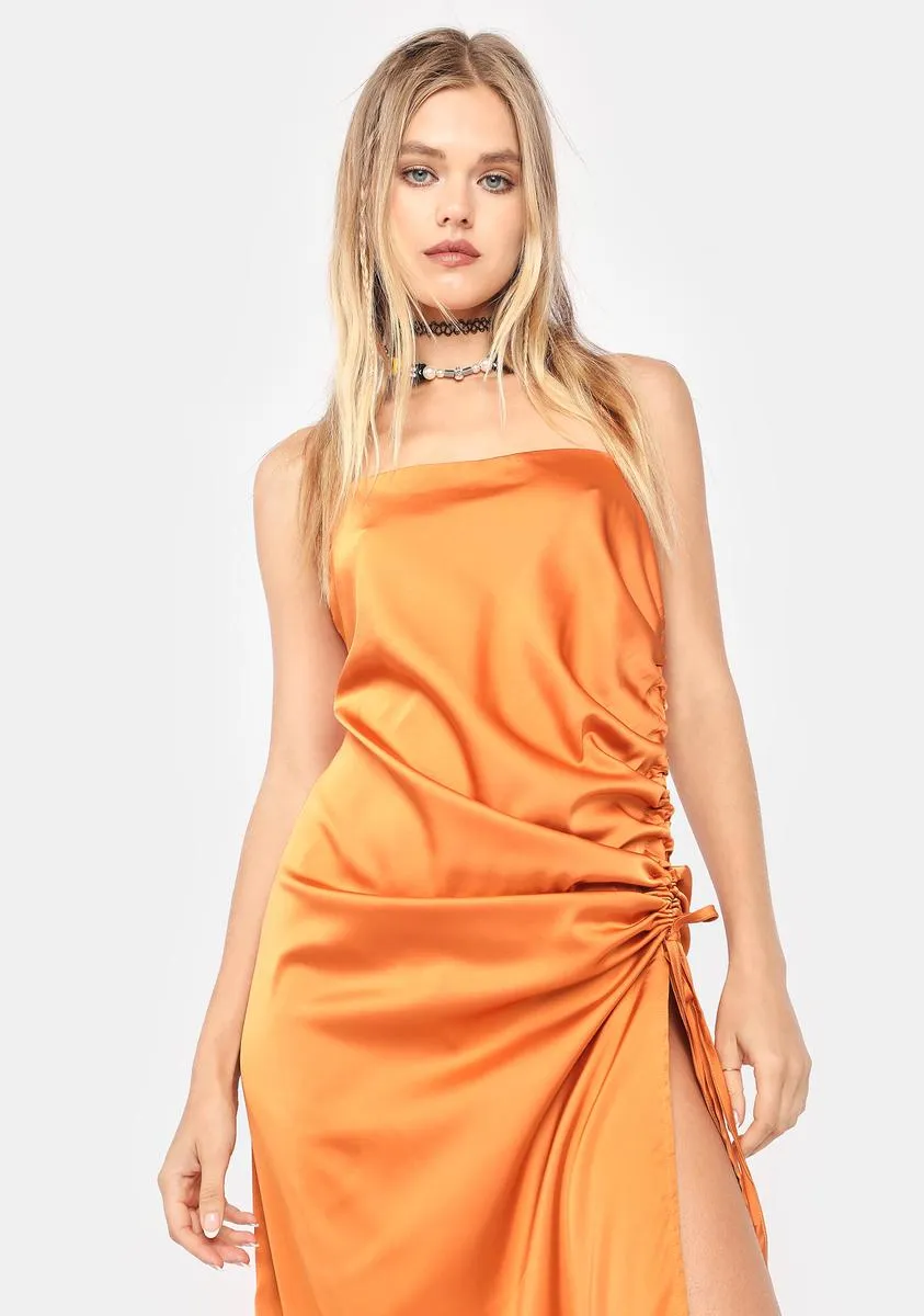 What Could’ve Been Satin Midi Dress sold by Dolls Kill product image thumbnail 2