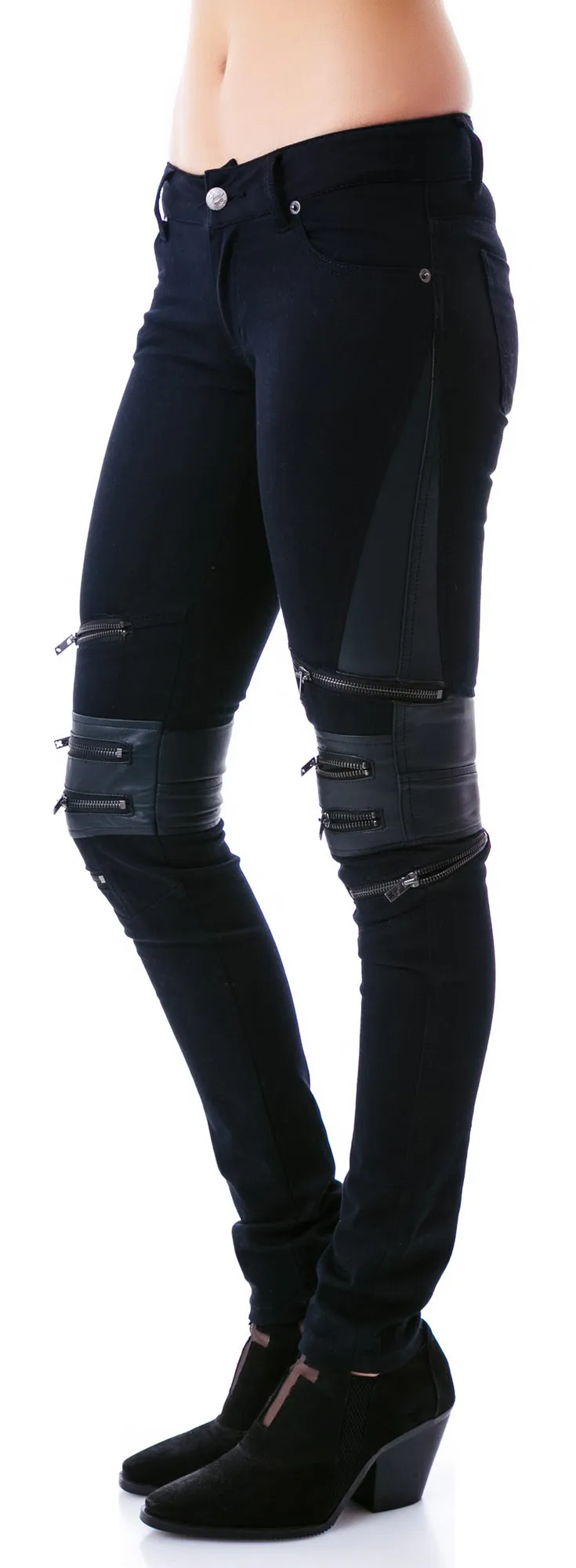 Zip Protector Jeans sold by Dolls Kill product image thumbnail 4