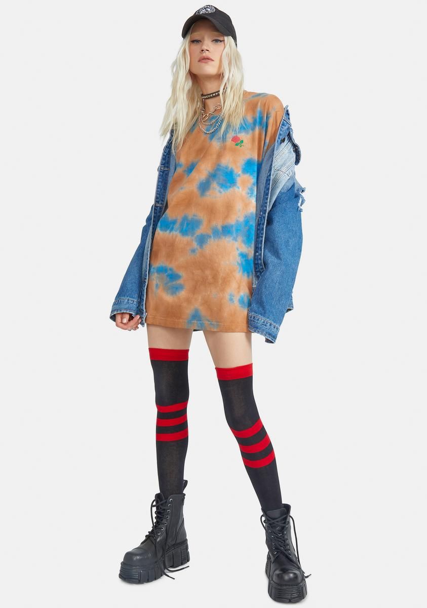 Thank You Tie Dye Graphic Tee sold by Dolls Kill product image thumbnail 3