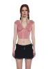 Queen Of Spring Lace Trim Top - Pink sold by Dolls Kill