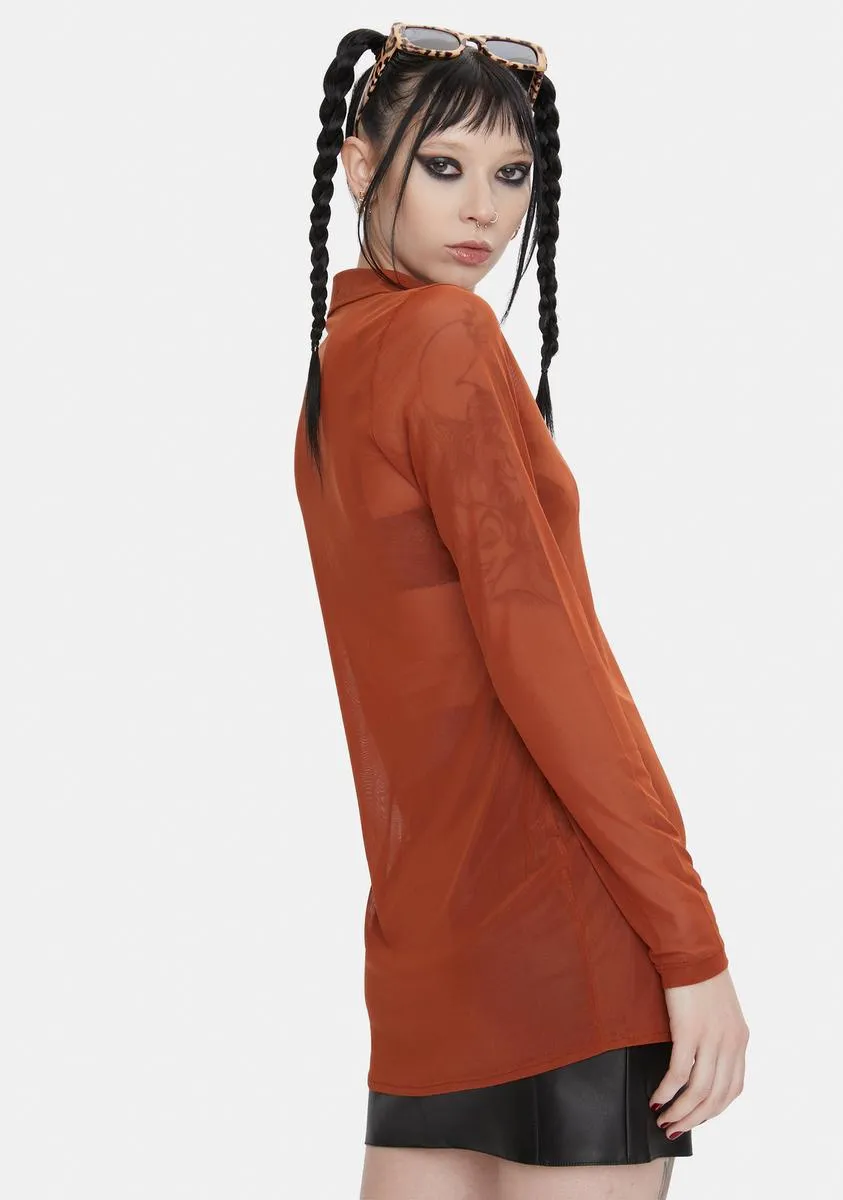 Toffee Tere Mesh Shirt sold by Dolls Kill product image thumbnail 4