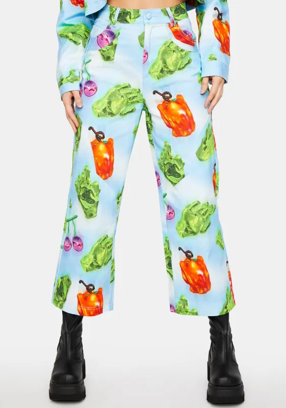 Forbidden Fruit Twill Trousers sold by Dolls Kill