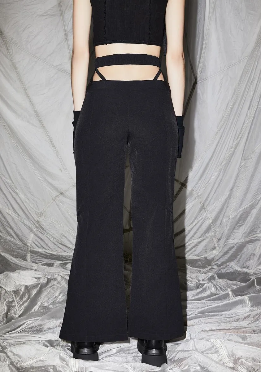 Reverb Cutout Windbreaker Flare Pants sold by Dolls Kill product image thumbnail 4