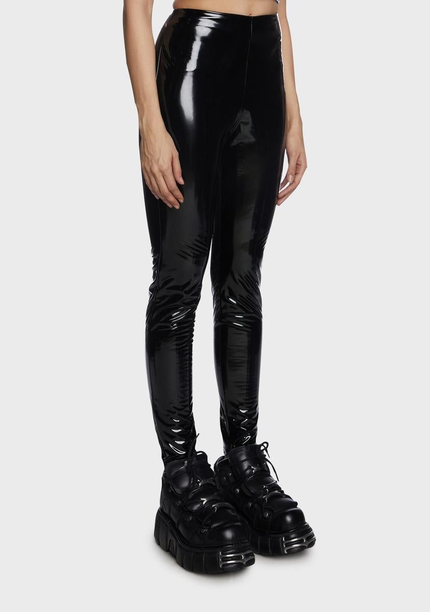More Of The Night Vinyl Leggings sold by Dolls Kill product image thumbnail 3