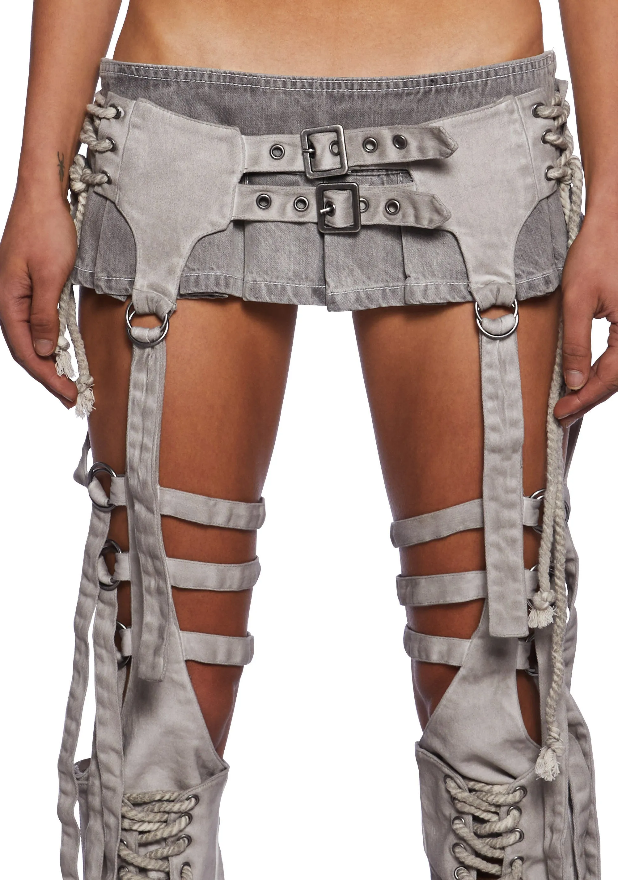 Chamber Fitted Lace-Up Chaps sold by Dolls Kill product image thumbnail 5