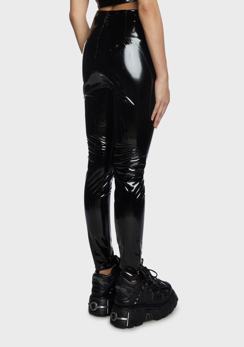 More Of The Night Vinyl Leggings sold by Dolls Kill product image thumbnail 4
