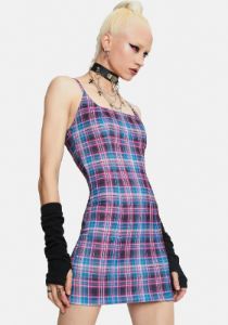 Back 2 School Baddie Plaid Bodycon Dress sold by Dolls Kill