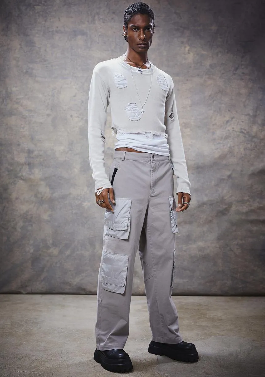 Filter Unisex Straight Leg Cargo Pants sold by Dolls Kill product image thumbnail 2