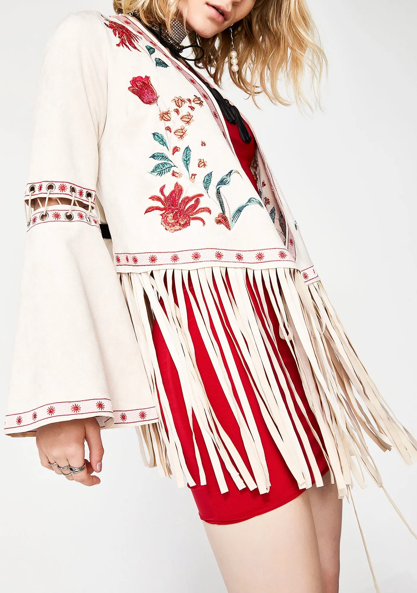 Desert Bloom Embroidered Jacket sold by Dolls Kill product image thumbnail 3