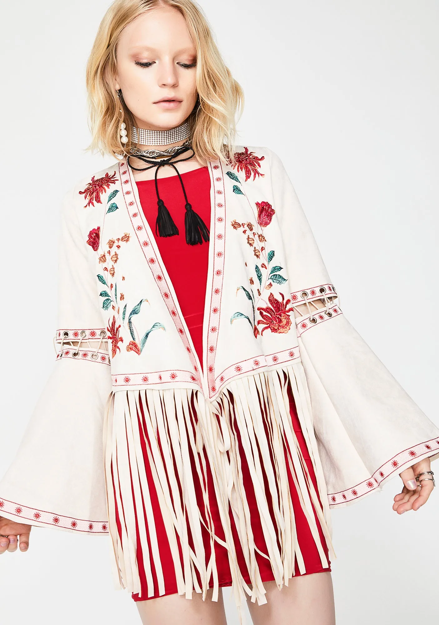 Desert Bloom Embroidered Jacket sold by Dolls Kill