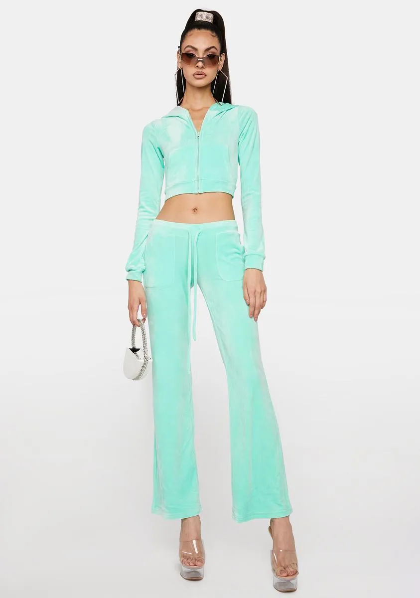 Minty Detention Velour Tracksuit sold by Dolls Kill product image thumbnail 3