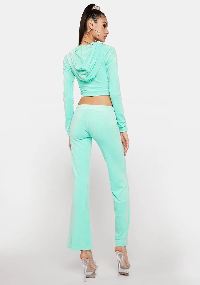 Minty Detention Velour Tracksuit sold by Dolls Kill product image thumbnail 4