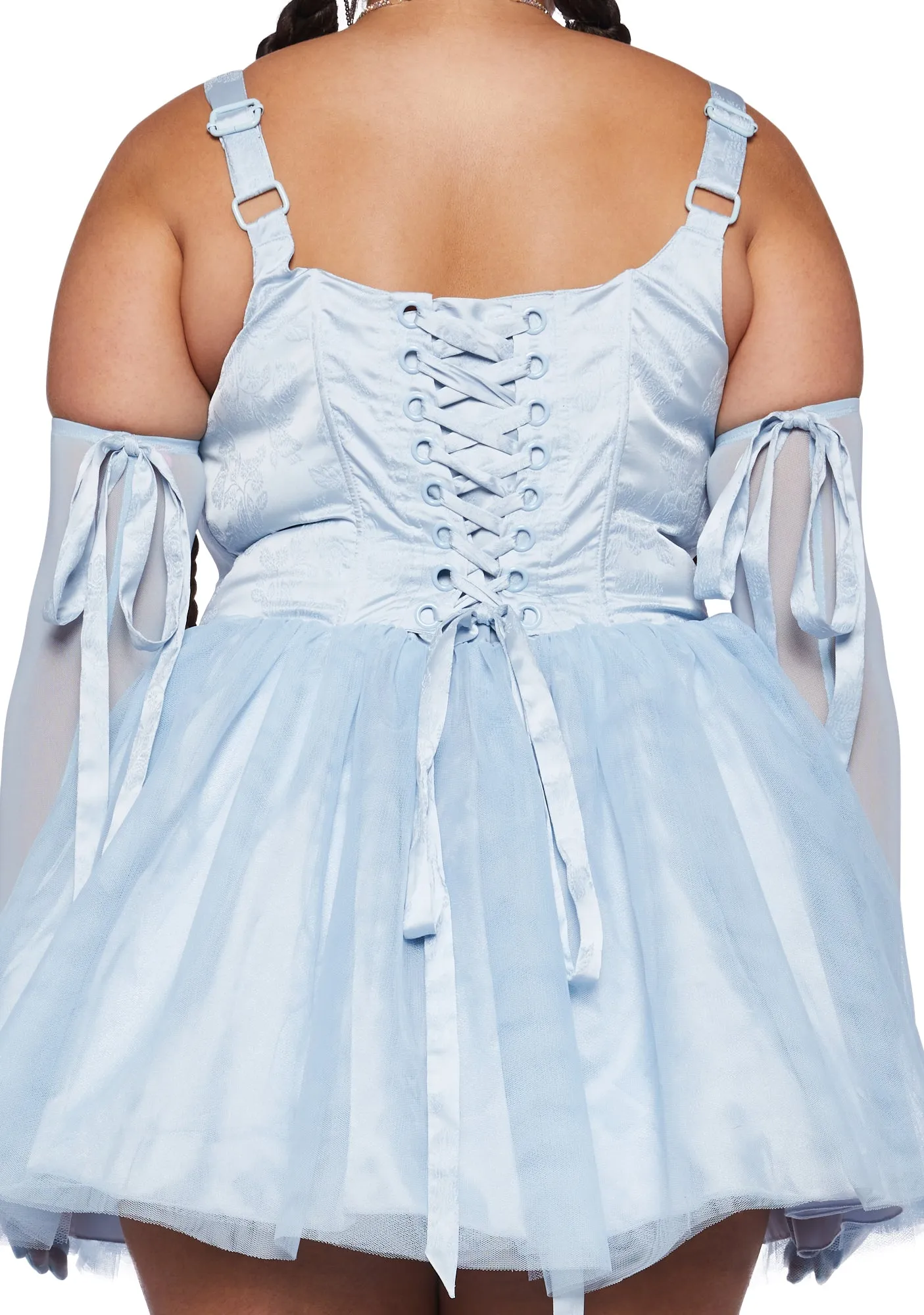 Plus Enchanted Winter Mini Dress With Gloves sold by Dolls Kill product image thumbnail 5