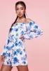 Perfect Poise Floral Off Shoulder Romper sold by Dolls Kill