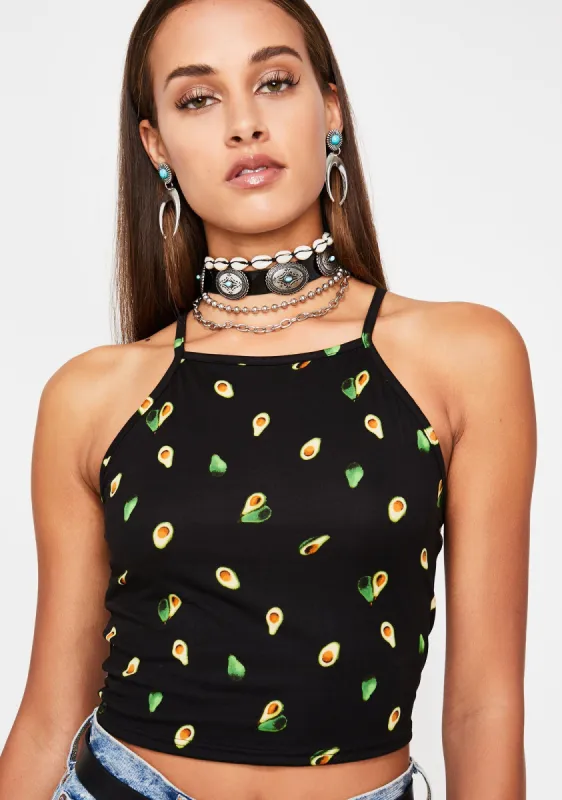 Avo-Cutie Crop Top sold by Dolls Kill