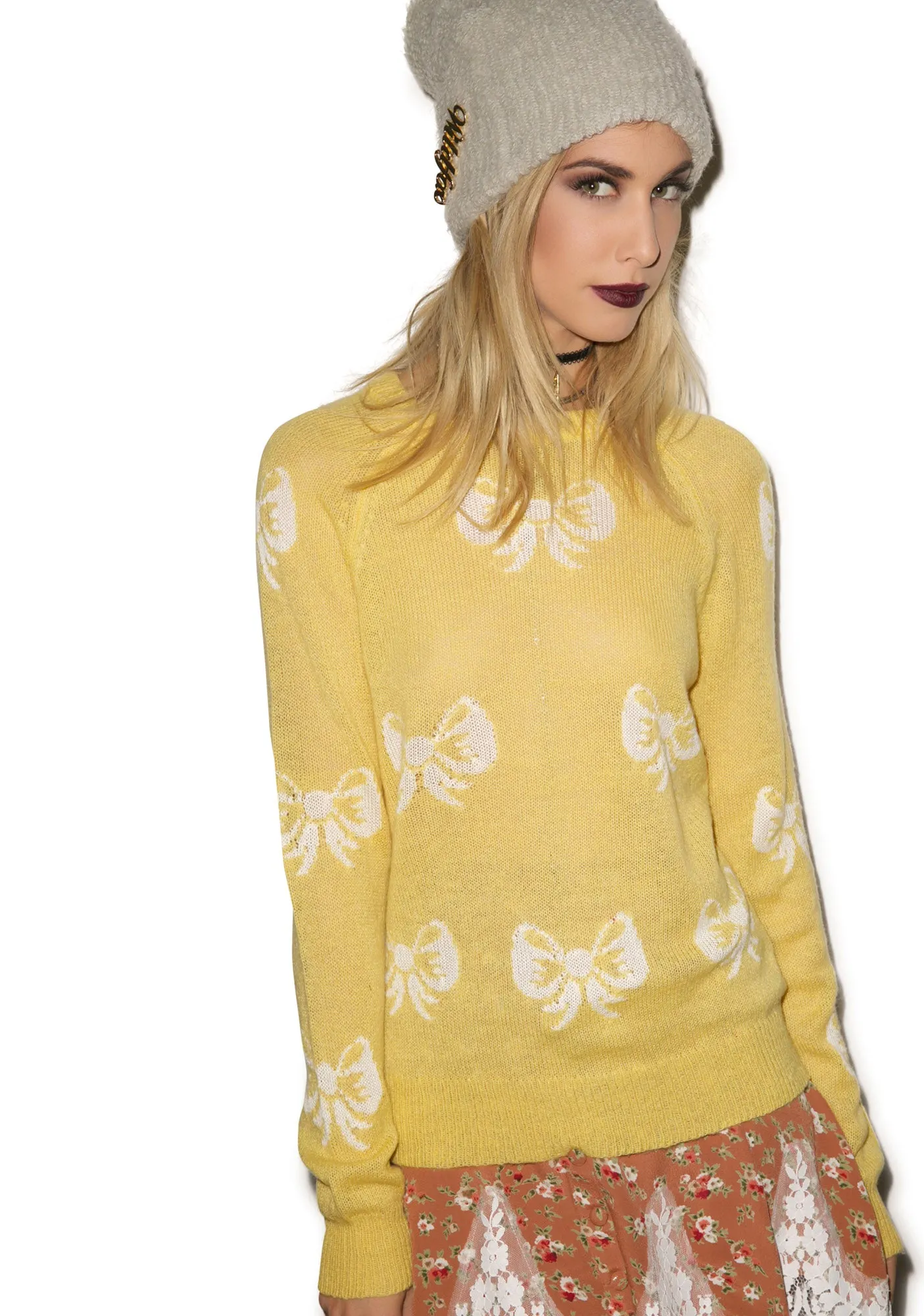 French Bows Party Sweater sold by Dolls Kill product image thumbnail 3