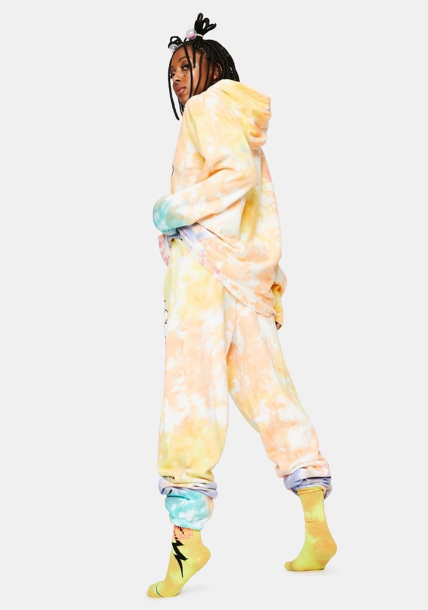 Take It Easy Tie Dye Sweatpants sold by Dolls Kill product image thumbnail 4