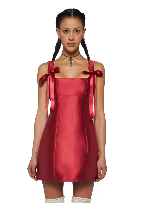 Pixie Stardust Mini Dress - Red sold by Dolls Kill