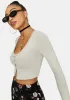 Love You Dearly Marabou Trim Crop Top sold by Dolls Kill