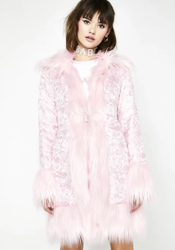 Princess Posh Brocade Coat sold by Dolls Kill
