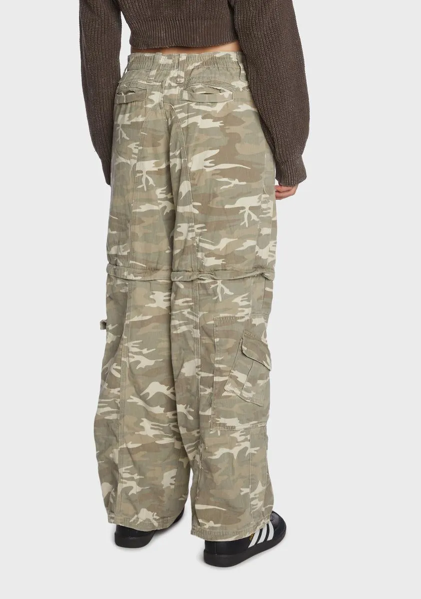 Zip Off Y2K Cargo Pants sold by Dolls Kill product image thumbnail 4