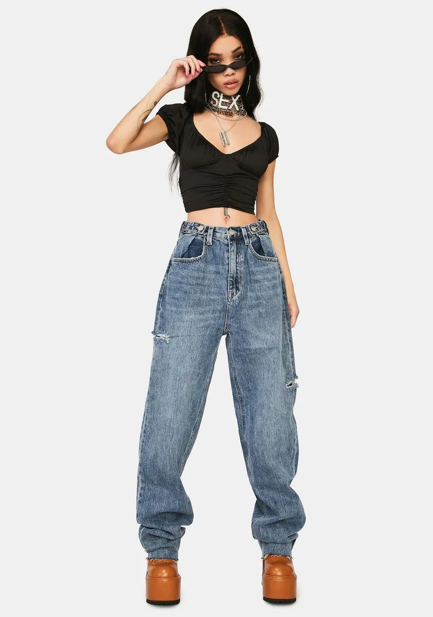 Mystic Show Me How Crop Tee sold by Dolls Kill product image thumbnail 3