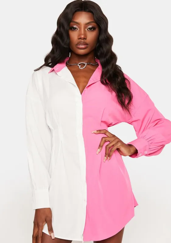 Diva Business Up Front Shirt Dress sold by Dolls Kill