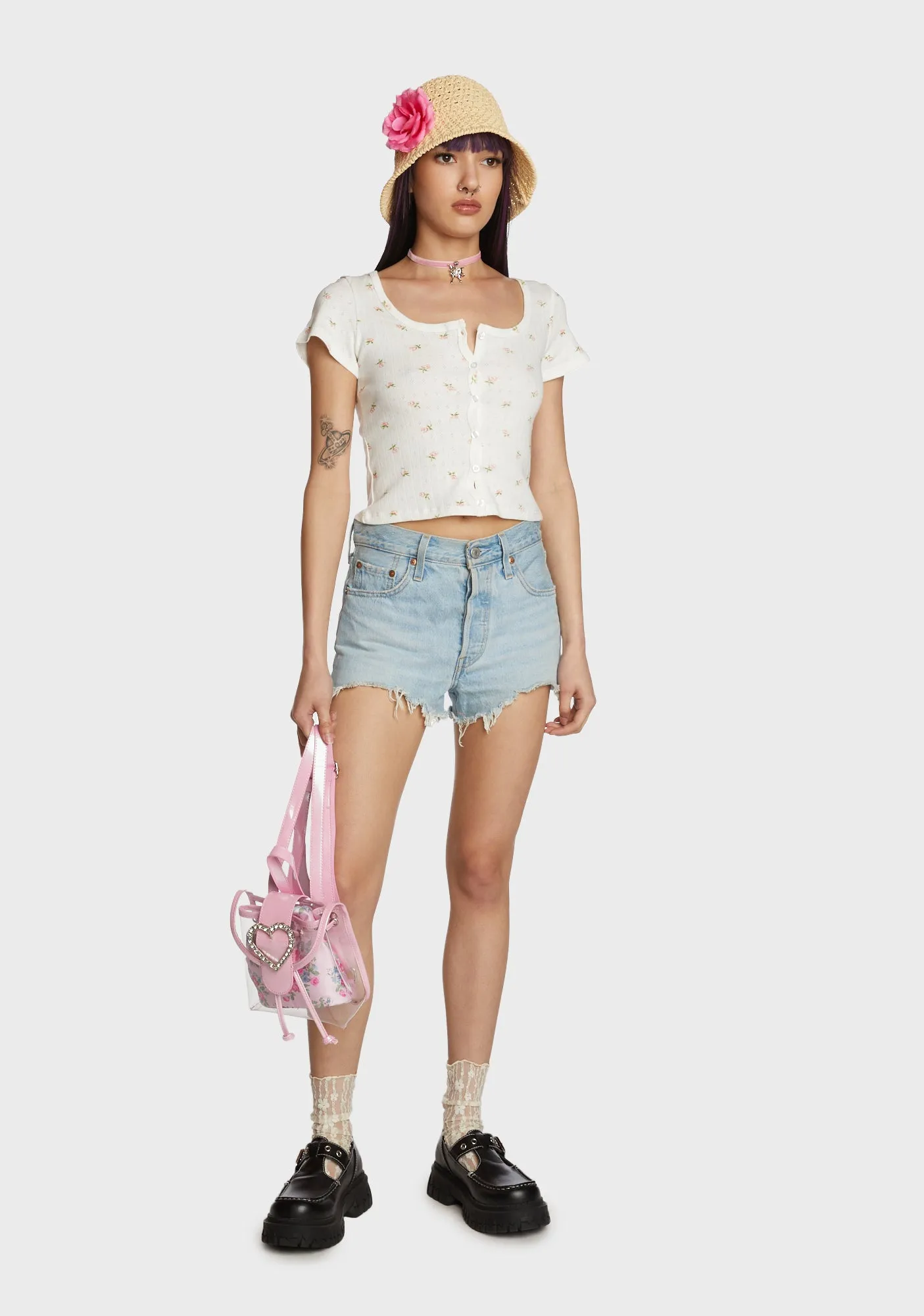 Texting Back Crop Top sold by Dolls Kill product image thumbnail 3