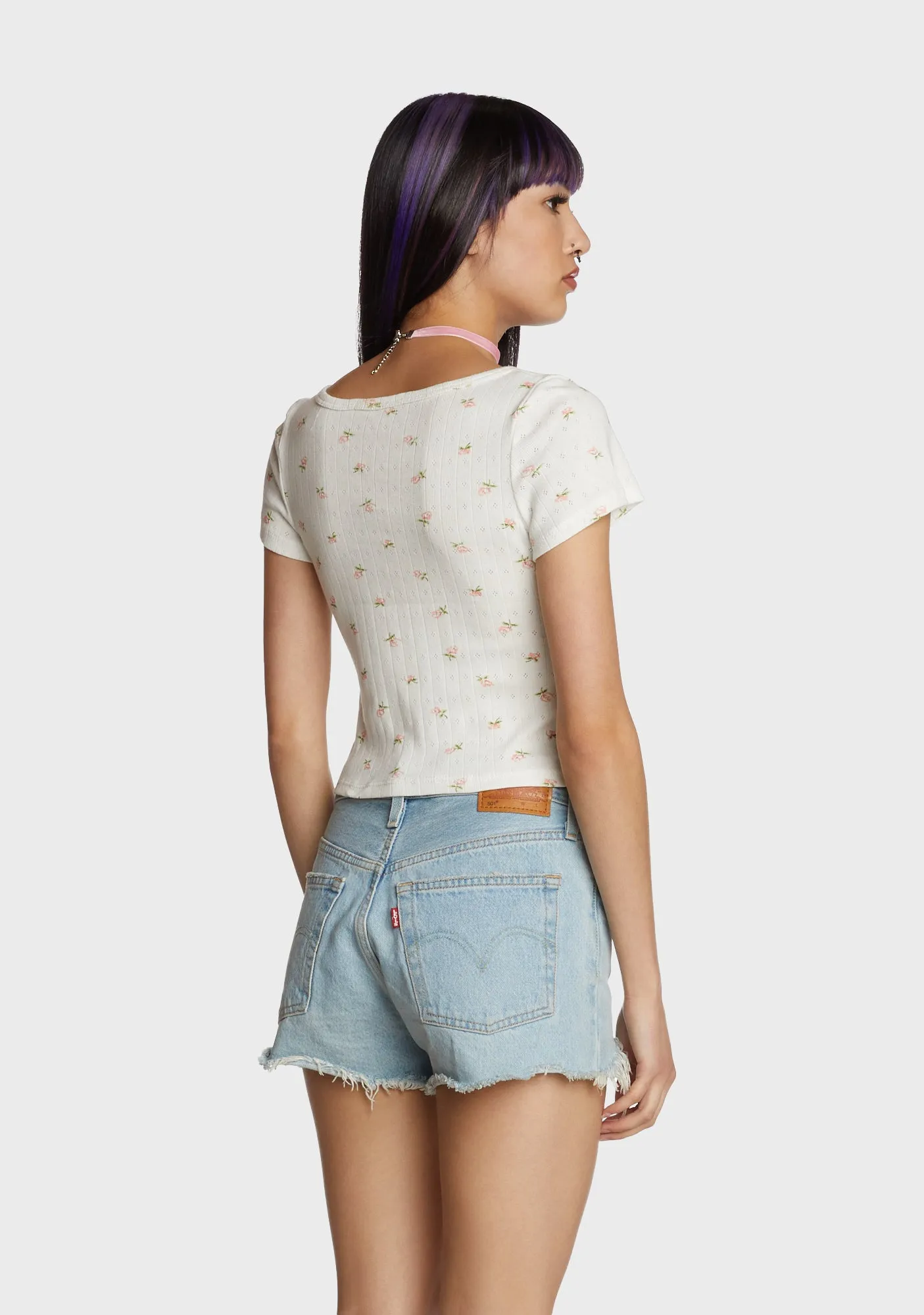 Texting Back Crop Top sold by Dolls Kill product image thumbnail 5