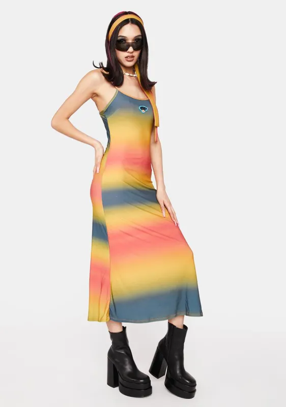 The Sunset Midi Dress sold by Dolls Kill