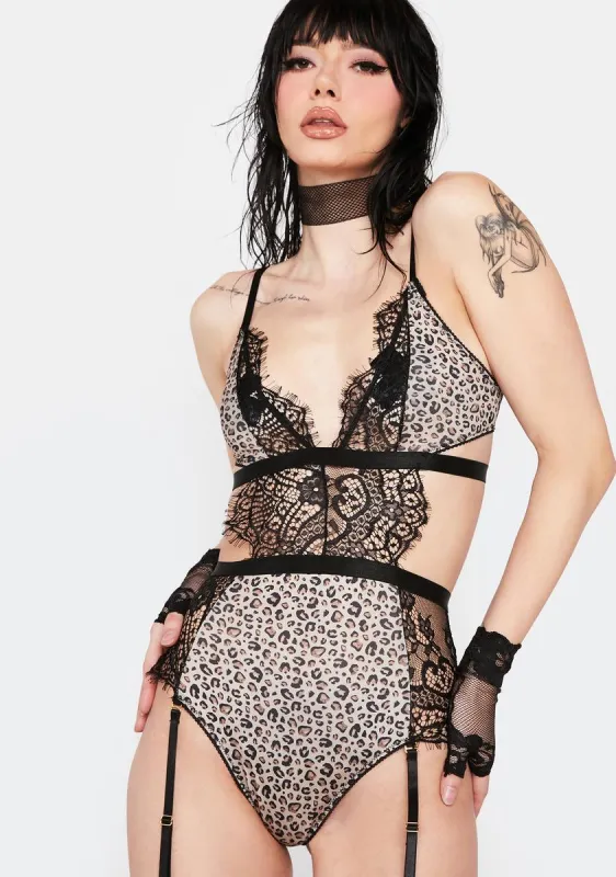 Tame Your Thoughts Lingerie Set sold by Dolls Kill