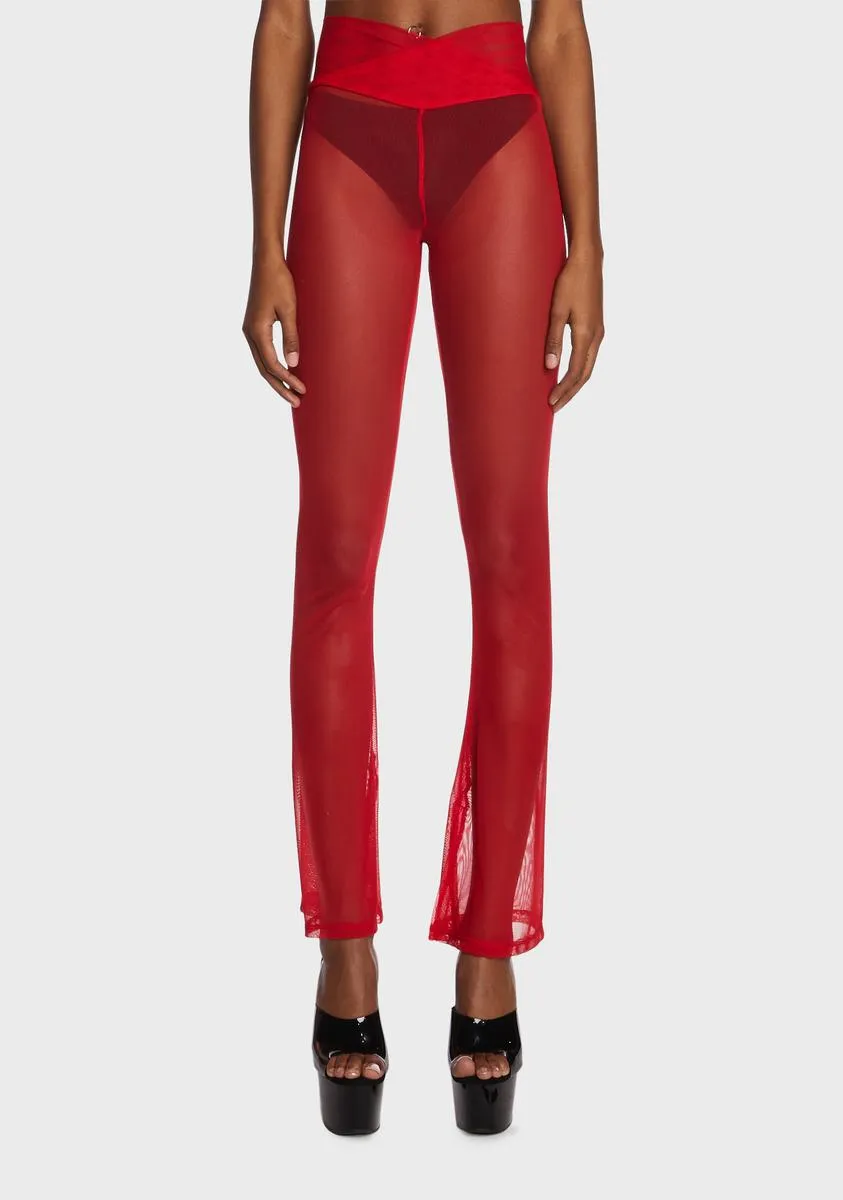 Candid Trends Mesh Flares sold by Dolls Kill