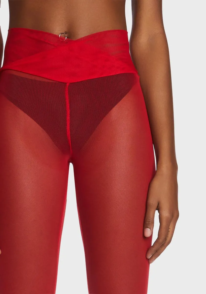 Candid Trends Mesh Flares sold by Dolls Kill product image thumbnail 2