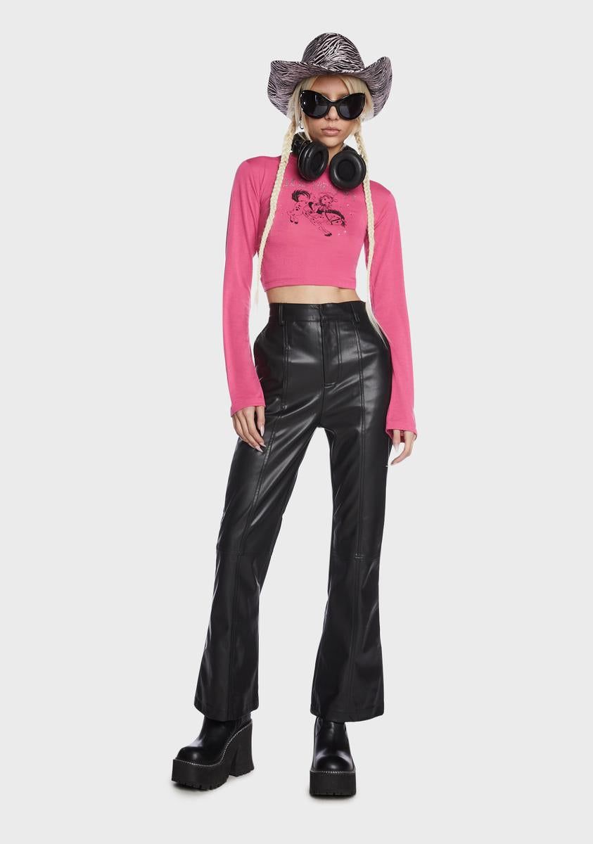 Howdy Rhinestone Crop Top sold by Dolls Kill product image thumbnail 4
