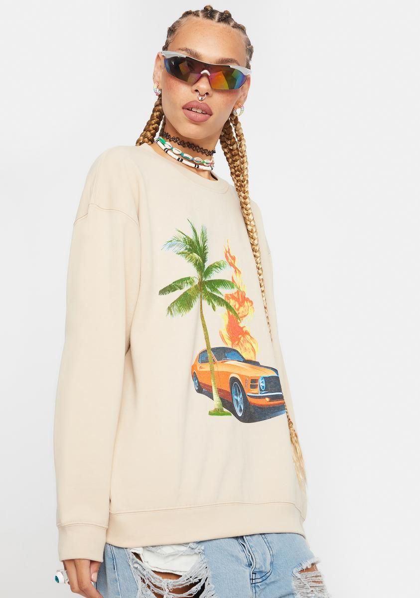 Retro Graphic Crewneck Sweater sold by Dolls Kill product image thumbnail 2