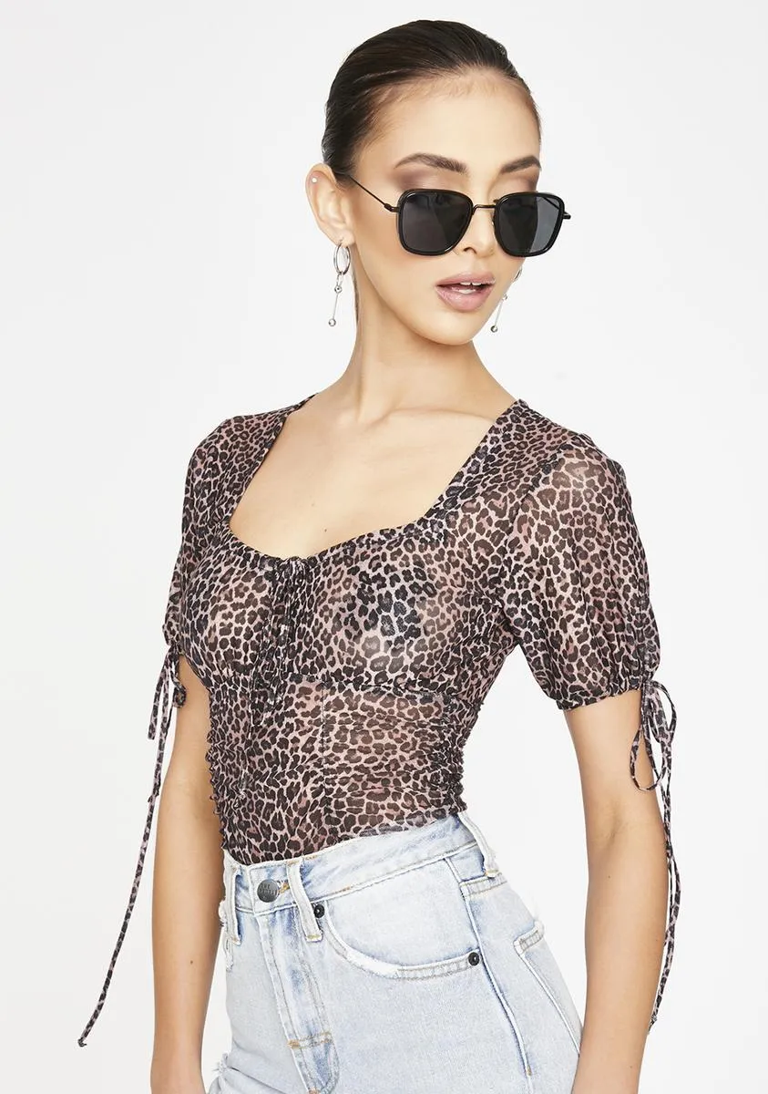 Rar Leopard Guinevre Top sold by Dolls Kill product image thumbnail 2