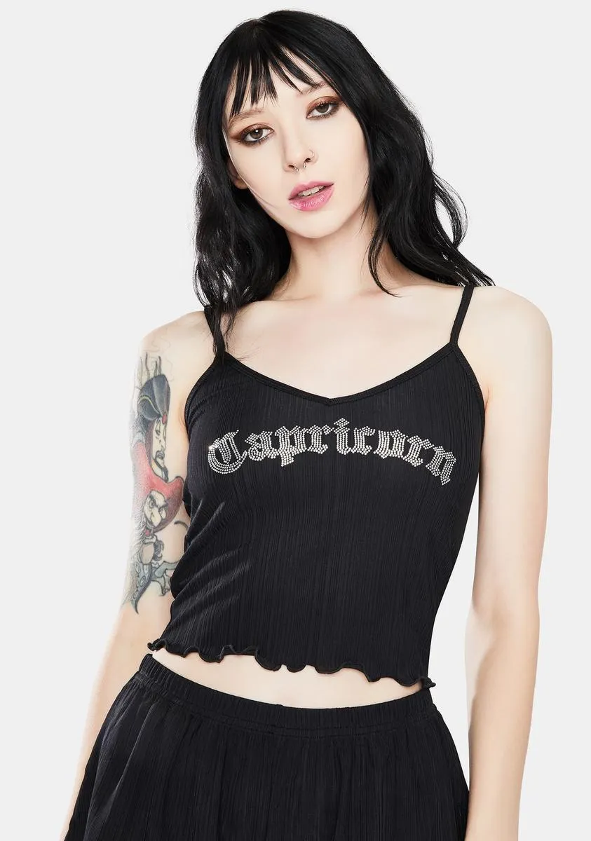 Need Instant Gratification Capricorn Spaghetti Top sold by Dolls Kill