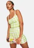 Gingham Bustier Top sold by Dolls Kill