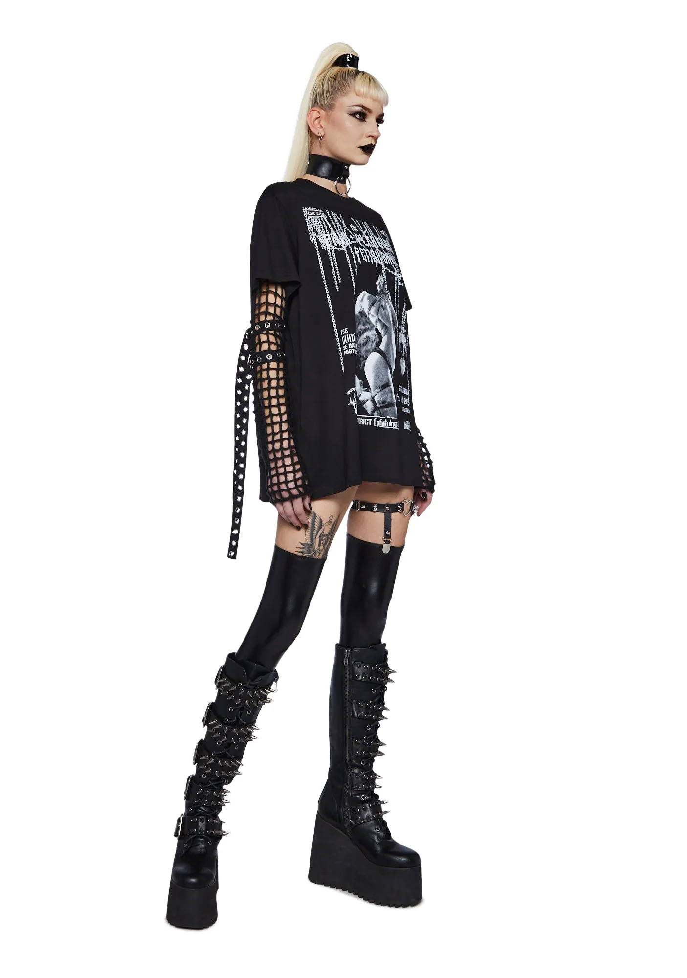 Pain With Pleasure Graphic Tee sold by Dolls Kill product image thumbnail 2