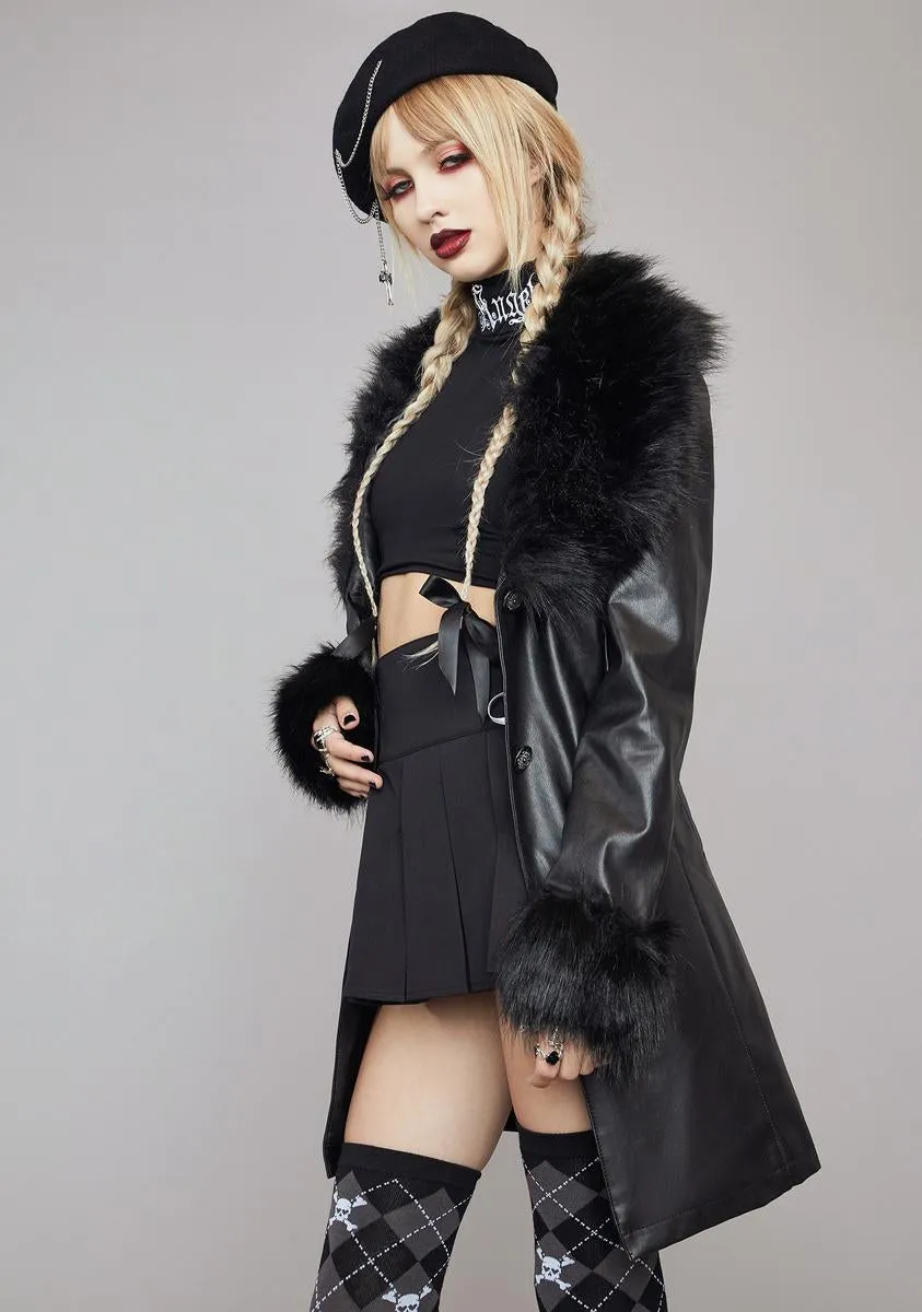 Muse Of Midnight Vegan Leather Coat sold by Dolls Kill product image thumbnail 2
