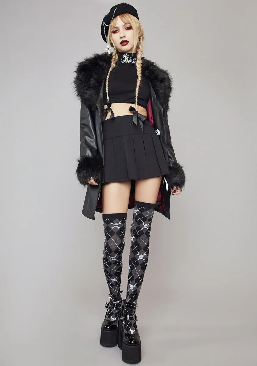 Muse Of Midnight Vegan Leather Coat sold by Dolls Kill product image thumbnail 3